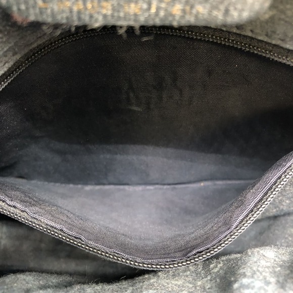 GUCCI 010 378 Shoulder Bag GG Supreme Sherry Leather Navy Old Gucci Women's M... - Picture 9 of 11